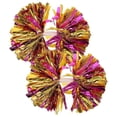 thumbnail image 1 of Blue Reusable PE Cheerleading Pompom for Sports Events and Parties 2pcs, 1 of 4