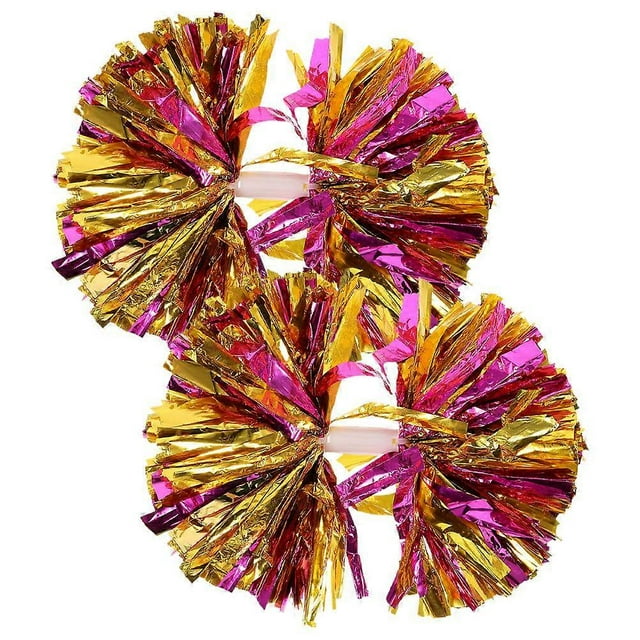 Blue Reusable PE Cheerleading Pompom for Sports Events and Parties 2pcs