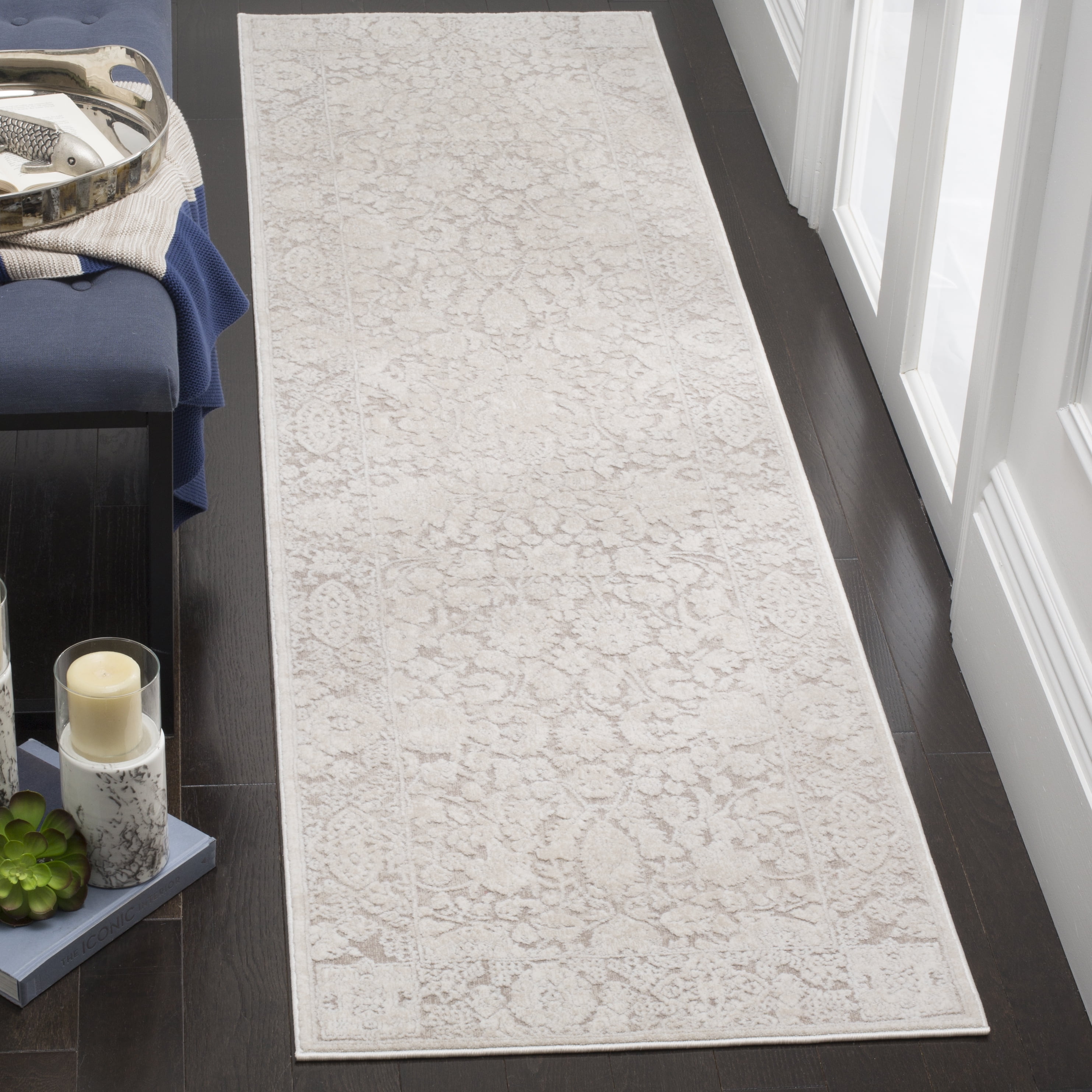 SAFAVIEH Reflection Dermot Traditional Runner Rug, Beige/Cream, 2'3" x 18'