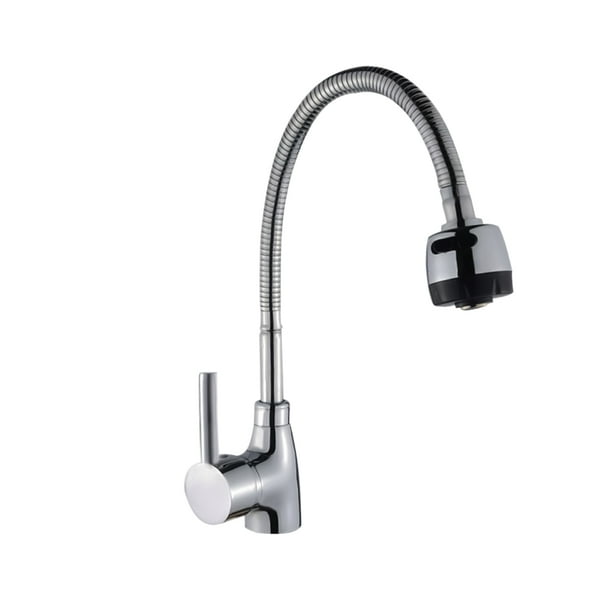 Mezcladora Monomando MEER Cromada para Fregadero Con Aireador y