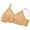 Khaki, variant on Sokhug Bras for Women Fashion Plus Size Wire Free Printing Comfortable Push Up Hollow Out Underwear