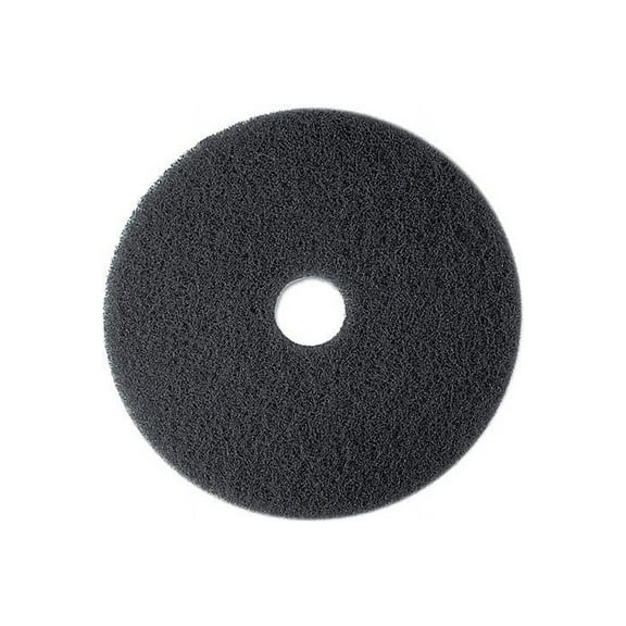 3M Low-Speed High Productivity Floor Pads 7300, 20" Diameter, Black, 5/Carton