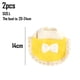 thumbnail image 2 of 2 piezas de ropa linda para mascotas pequeñas, ropa para hámster, disfraz de hámster con lazo, amarillo, L, 2 of 5