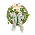 thumbnail image 2 of Nkmbld Spring Wreath for Front Door, Easter Bunny Wreath Easter Door Hangers for Indoor Outdoor Home Farmhouse Table Mantel Window Wall Decor, 2 of 9