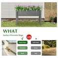 thumbnail image 5 of Raised Garden Bed with Legs, 48x24x30'', Outdoor Wood Elevated Planter Box, Thick Legs, w/Liner, 5 of 8
