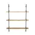 thumbnail image 3 of Linon Chrisley Metal Wall Shelves in Black, 3 of 17