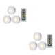 thumbnail image 1 of Yuarrent Luz nocturna inalámbrica Control remoto LED Puck Luces Gabinete interior Herramienta de iluminación Luz nocturna 3 piezas y 1 control 2piezas, 1 of 6