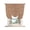 Brown, variant on Lemon Yellow Tie Up Curtains for Small Windows,Adjustable Rod Pocket Valance 45 Inch Short, Farmhouse Vintage Yellow Solid Color Modern Window Treatment Balloon Roman Blind Shade, 34" x 45"