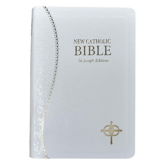 Embossed Bride's Bible WHT