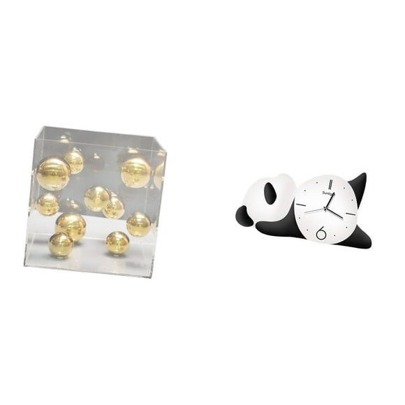 Adorno de pared con forma de bola acrílica transparente con forma de panda, ideal para decorar paredes o . Diseño moderno y versátil, perfecto pa