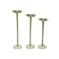 thumbnail image 6 of DecMode 13", 15", 17"H Modern Candlestick, Silver, 3 - Pieces, 6 of 7