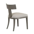 thumbnail image 4 of Benjara Cid Sten 21 Inch Dining Chair Set of 2, T Shape Back, Beige Linen, Gray, 4 of 5