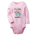 thumbnail image 2 of iDzn It's 5 A.M. Somewhere Funny Rompers, Newborn Baby Unisex Bodysuits, Infant Jumpsuits, Toddler Kids Long Sleeve Oufits (Pink, 6-12 Months), 2 of 5