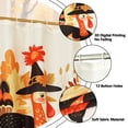 thumbnail image 4 of OVZME Thanksgiving Turkey Shower Curtain, Waterproof Soft Polyester Fabric Bathroom Decor with Autumn Colors, Seasonal Harvest Bathtub Curtain for Fall Season, 72x72 Inches, 4 of 9