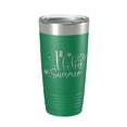 thumbnail image 1 of Aloha Summer Tumbler Travel Mug Insulated Laser Engraved Coffee Cup 20 oz Green, 1 of 1