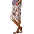 thumbnail image 1 of Pantalones cortos domirica para mujer, casual, algodón y poliéster, primavera y otoño, 1 of 2