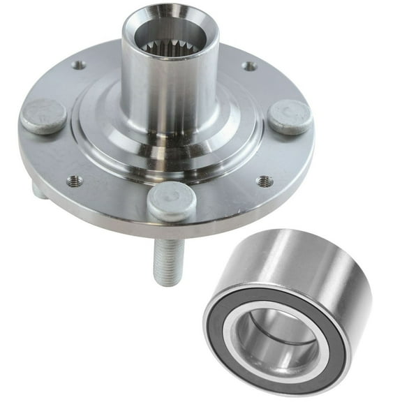 TRQ Front Wheel Hub Bearing Kit Set LH Driver RH Passenger for Civic Del Sol BHA53257