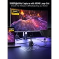 thumbnail image 4 of Lemorele USB C Video Capture Card, 1080P 60Hz Capture Card with HDMI Loop-Out,Dual 100W PD Charging,USB-A Hub,Low Latency for Game Streaming,Recording,Switch, Steam Deck,OBS,Potplayer, 4 of 9