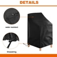 thumbnail image 3 of Funda Impermeable para Sillas Apilables Uranshin 210D Oxford, 3 of 8
