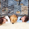 thumbnail image 2 of Sowide Reading Blanket, Book Lovers Gifts for People Who Love to Read, Soft Fleece Blanket Throw Unique Librarian Gift, Comfy Lightweight Fuzzy Plush for Boys Girls Teens Kids, Couch Nap Bed(60"x80"), 2 of 8
