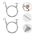 thumbnail image 4 of 2 Pcs Adjustable Hanging Wires Mirror Hanging Wire with Hook Wall Mount Wire 2m, 4 of 8