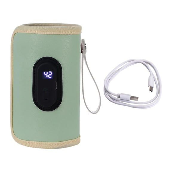 LeeQinersw Baby Bottle Warmer Bottle Support Digital Display Baby Nursing Bottle Heater for green