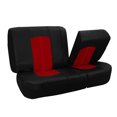 thumbnail image 4 of FH Group Universal Fit Perforated PU Leather Car Seat Covers for Auto Truck  Sedan SUV Van, Full Set - Red, 4 of 5