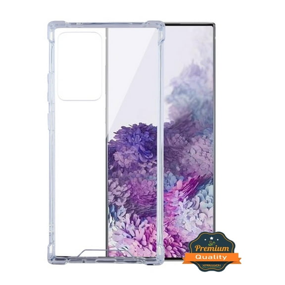 Samsung Galaxy Note 20 ULTRA Phone Case Premium Shockproof Hybrid Hard Gummy Rubber Silicone TPU Shock Absorption Slim Highly Transparent [Crystal Clear] Cover for Samsung Galaxy NOTE 20 Ultra / 6.9"