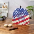 thumbnail image 4 of HELLHERO Distressed US Flag Pattern Teapot Dust Cover Keep Warm Easy to Use & Clean Insulation for Office, 4 of 7