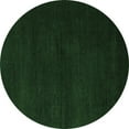 thumbnail image 1 of Ahgly Company Indoor Round Abstract Emerald Green Modern Area Rugs, 4' Round, 1 of 4