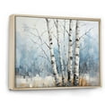 thumbnail image 2 of Designart "Wintry White Birch Forest III" Tree Birch Floater Framed Wall Decor, 2 of 5