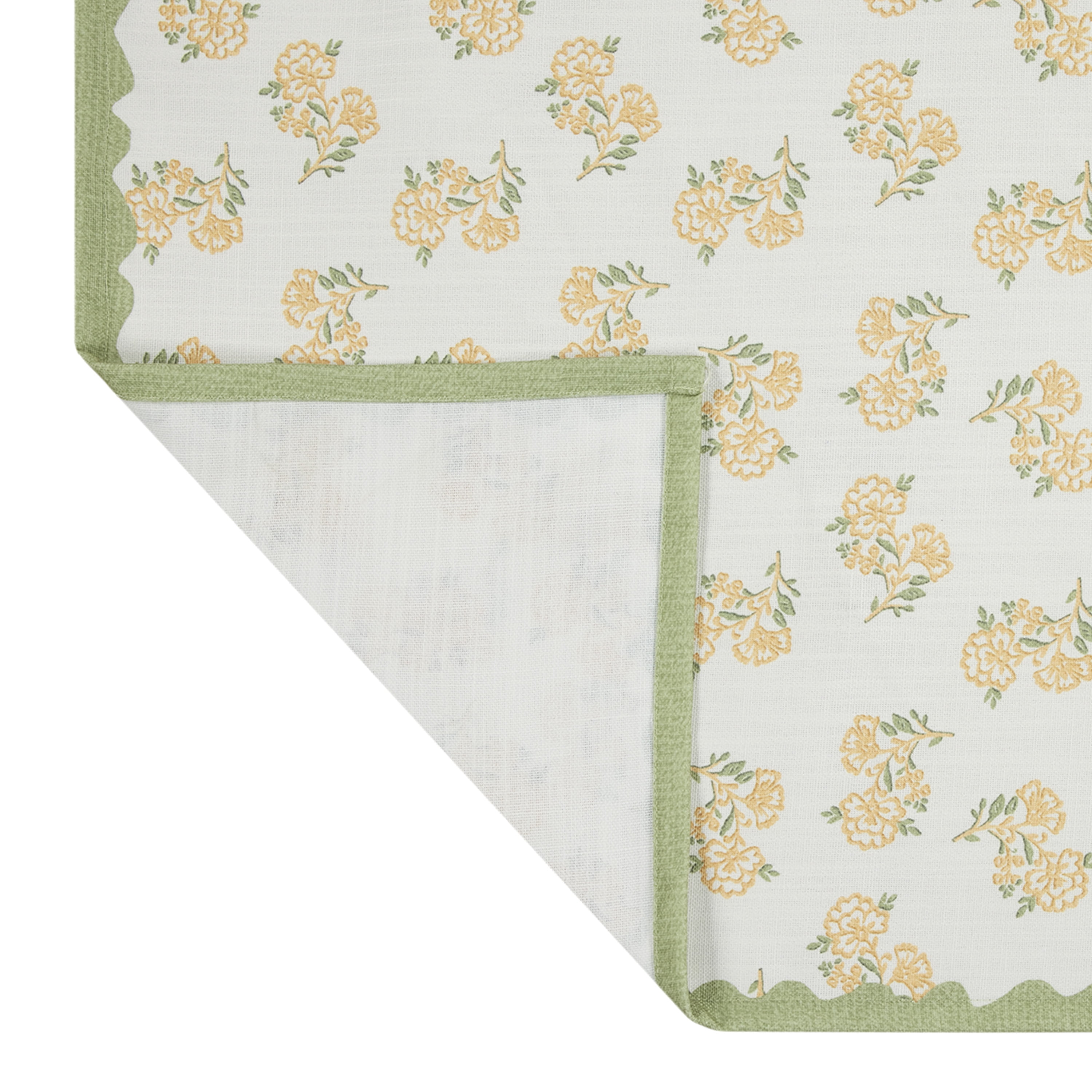 Easter Block Print 60" x 84" Tablecloth - 100% Cotton, Multi-color