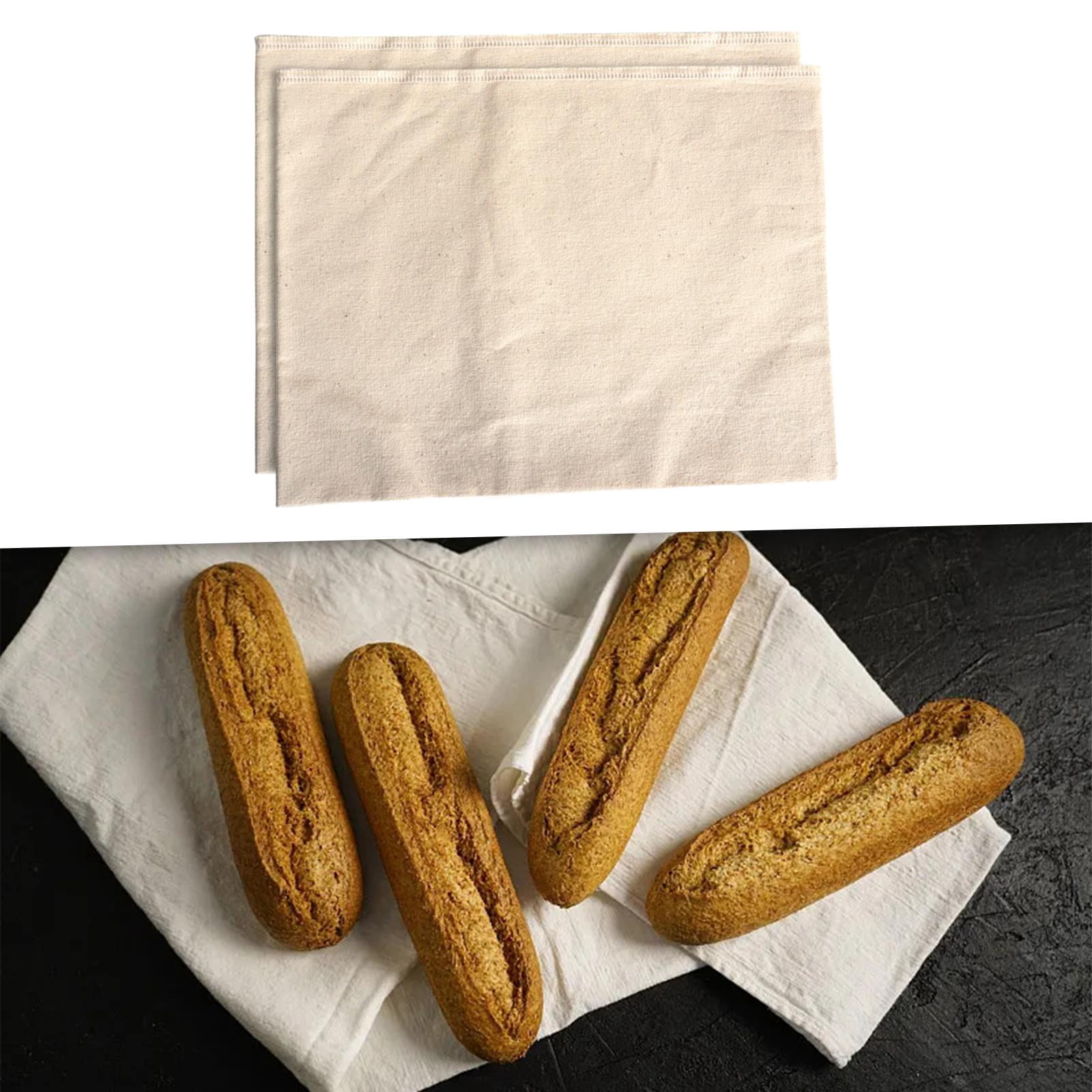 Tongina 2Pcs s Baking Mat Baking Bread Cloth Thick Premium Shaping Tool Heavy Duty Proofing Cloth for Bread Baking for Loaves 150cmx60cm