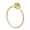 Brushed Brass, variant on Gatco 4242MX Latitude II Towel Ring Matte Black
