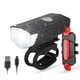 thumbnail image 1 of Luz LED para bicicleta recargable por USB, iluminación delantera y trasera, resistente al agua, para ciclismo de montaña, bicicletas eléctricas, etc. (con zumbador), 1 of 5