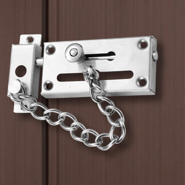 Heavy Duty Door Chain With Lock Bolt Entrance Front Main Security