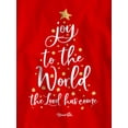 thumbnail image 2 of Blessed Girl Womens Long Sleeve T-Shirt Joy To The World Tree, Red, MD, 2 of 4