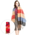 thumbnail image 7 of Fashion Plaid Blanket Scarf Women Long Scarves Warm Winter Checked Shawl Red, 7 of 7