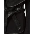 thumbnail image 4 of FashionOutfit Women's Casual Quilted Leather Biding Open Front Lapel Jacket, 4 of 4