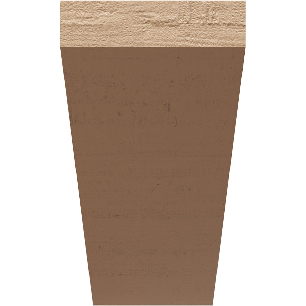 8"W x 24"D x 16"H Classic Concord Rough Cedar Woodgrain TimberThane Corbel, Primed Tan