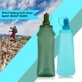 thumbnail image 2 of Sonducket Botella de agua portátil recargable plegable bolsa de boca ancha senderismo ciclismo montañismo botellas contenedor verde 500ml Type3 NO3, 2 of 6
