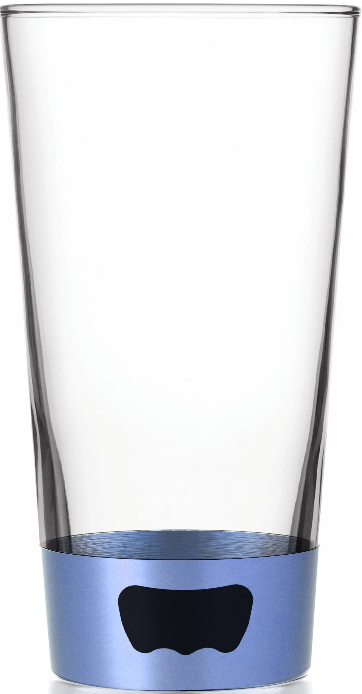ASOBU Pint Glass Beer Mug with Beer Opener Base, Blue 16 oz by AD-N-ART INC