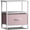 Pink, variant on Sorbus 1-Drawer Nightstand with Shelf, Fabric Bin Storage, Steel Frame, Brown
