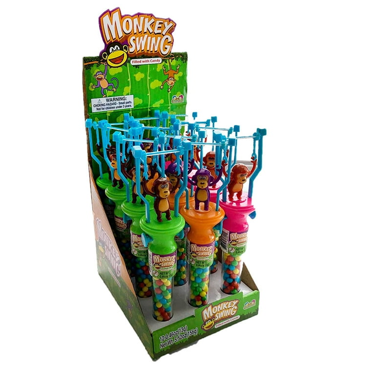 Swinging Monkey Candy Filled Toy Party Favors - Animal Shaped