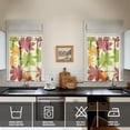 thumbnail image 4 of Rustic Fall Style Kitchen Curtains 3-Piece Set Turkey Design Thanksgiving Theme Window Treatment, 4 of 6