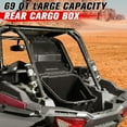thumbnail image 3 of Rear Storage Cargo Box, A & UTV PRO 69 QT Waterproof Rear Bed Tool Bin with Rubber Latch for 2014-2024 Polaris RZR 900/ RZR XP 1000/ XP 4 1000/ XP Turbo/RZR Trail, Replace OEM # 2881193, 3 of 9