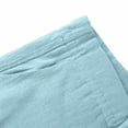 thumbnail image 4 of Babcutegg Womens Linen Pants Side Pockets Regular Fit Wide Leg Soild Color Cotton Linen Summer Clothes for Women Light Blue Size 2XL, 4 of 8