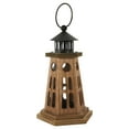 thumbnail image 2 of MRLESS Vintage Wooden Candle Lantern Portable Lighthouse Holder for Home Wedding Party, 2 of 7