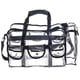 thumbnail image 2 of Maletin Bolsa Neceser para maquillaje profesional de PVC transparente, bolsa de maquillaje para artistas, bolsa de vinilo con 3 bolsillos externos y soporte para viajes (Grande), 2 of 6