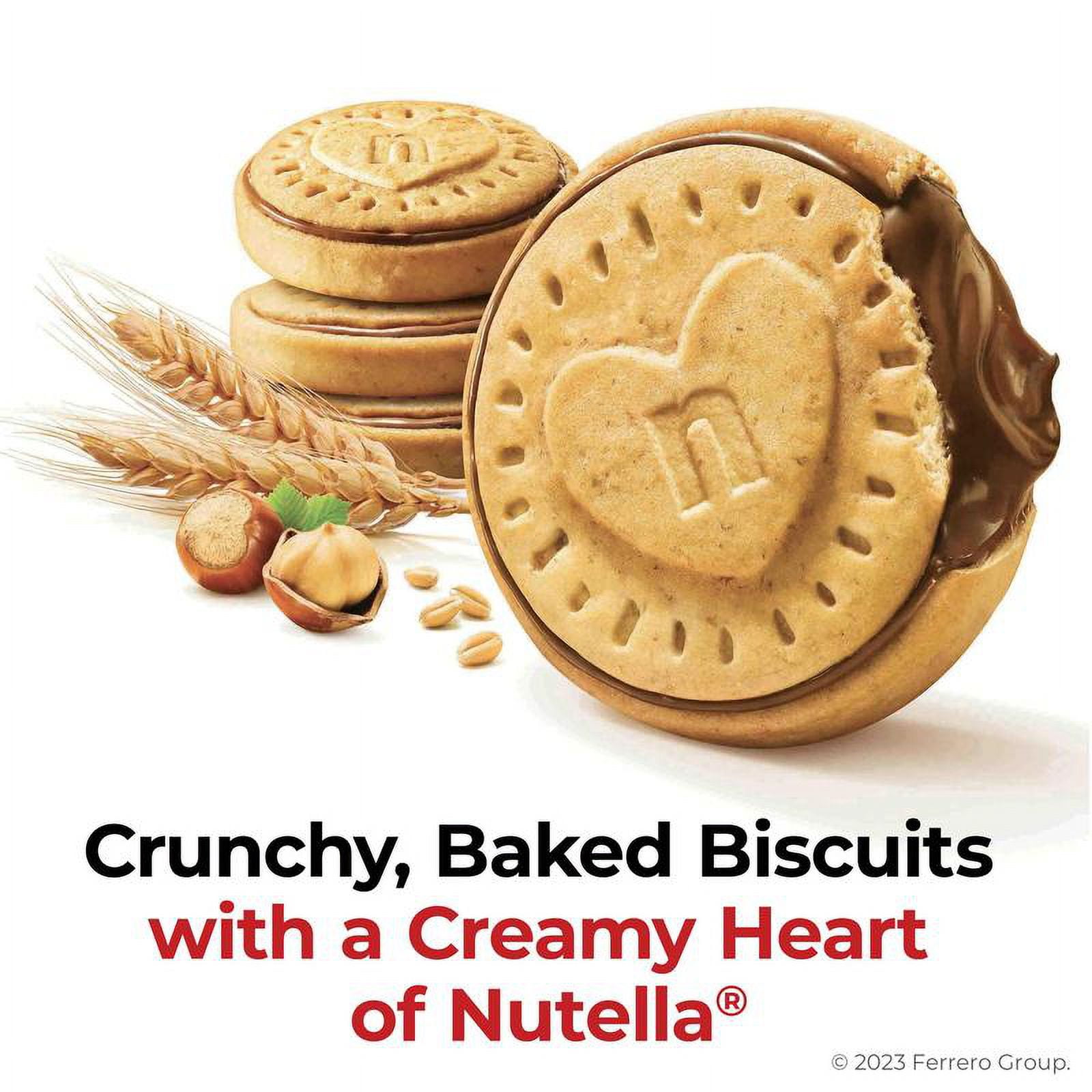 Nutella Biscuits, Hazelnut Spread with Cocoa, Sandwich Cookies, 20-Count Bag